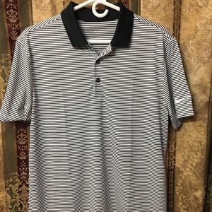 NIKE golf shirt Medium, dri fit B&W